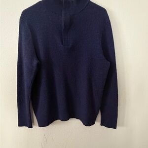 Vineyard Vines Men's Deep Blue Turtleneck Sweater